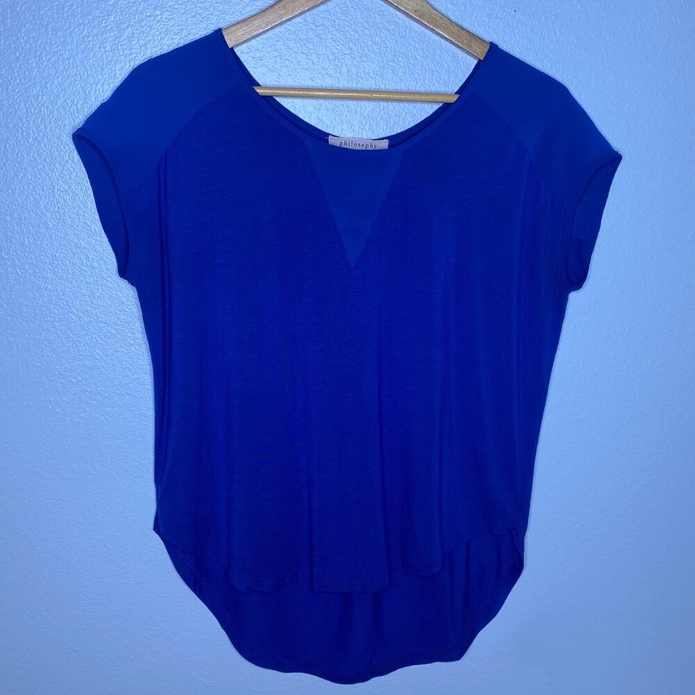 Philosophy Royal Blue Top Size Small